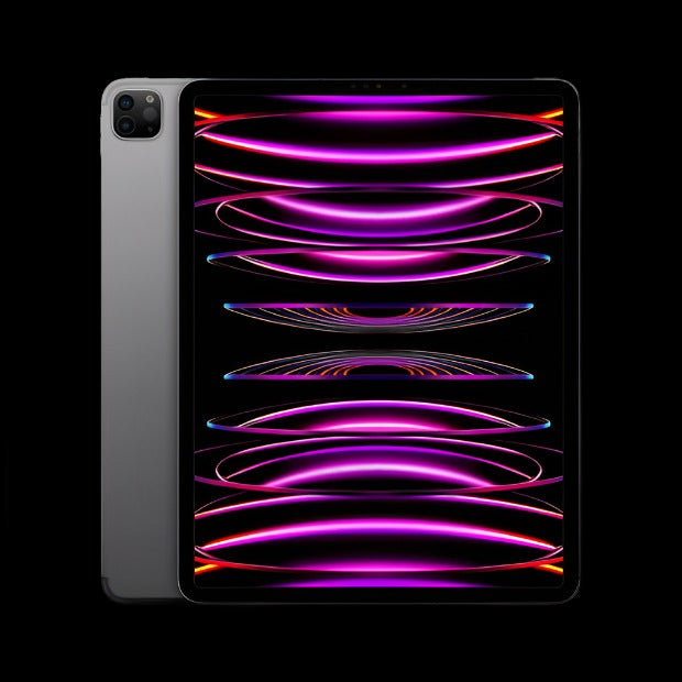 The 12.9-inch iPad Pro, powered by the M1 chip, delivers a stunning visual experience with its Liquid Retina XDR display featuring ProMotion, True Tone, and P3 wide color. It offers 5G capability, advanced cameras, and studio-quality microphones and speakers. With compatibility with the Apple Pencil (2nd generation) and Magic Keyboard, it's a powerful tool for creativity and productivity.