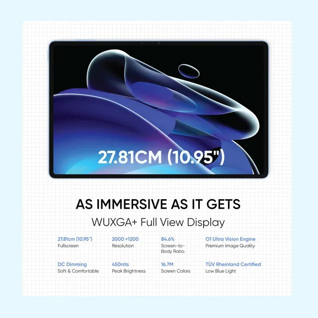 realme Pad X WiFi 4GB/64GB Glacier Blue 2018
