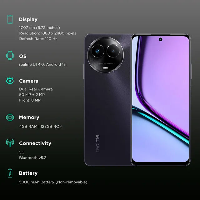 realme C67 4GB/128GB Dark Purple / Sunny Oasis
