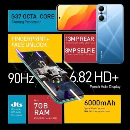 Infinix Hot 20 Play E1 4GB/64GB Fantas Purple / Luna Blue