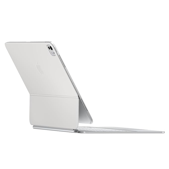 Apple iPad Magic Keyboard Case for iPad Pro 13″ (M4), Great Typing Experience, Built-in trackpad, Function Row, US English — White