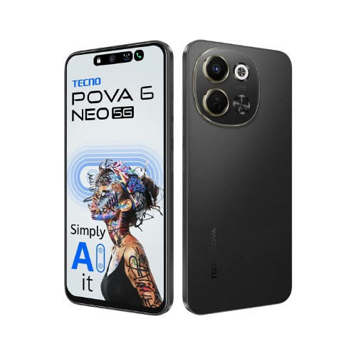 Tecno Pova 6 neo 5G 6GB/128GB Midnight Shadow / Aurora Cloud / Azure Sky