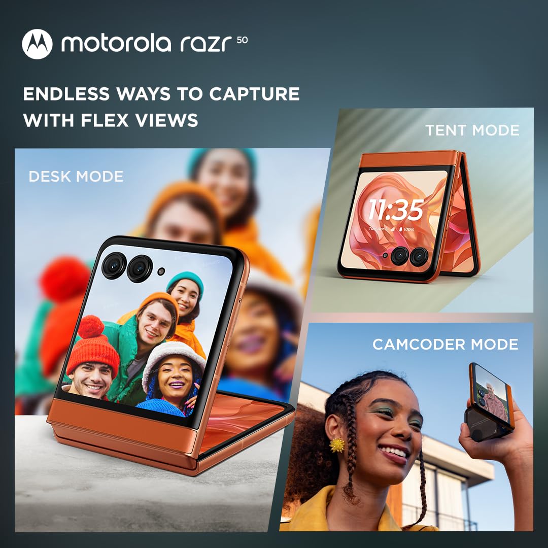 Motorola Moto Razr 50 8GB/256GB Spritz Orange / Koala Grey / Beach Sand