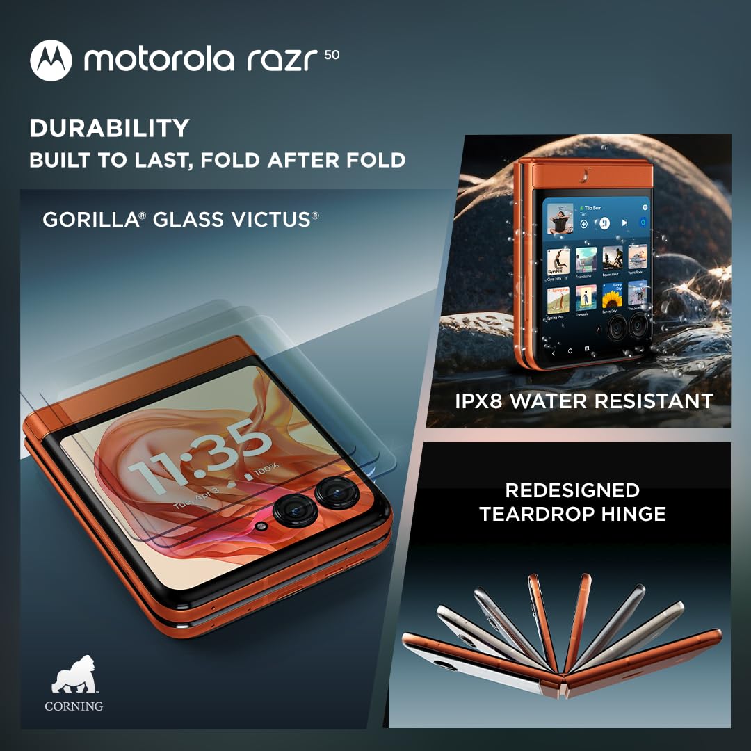 Motorola Moto Razr 50 8GB/256GB Spritz Orange / Koala Grey / Beach Sand