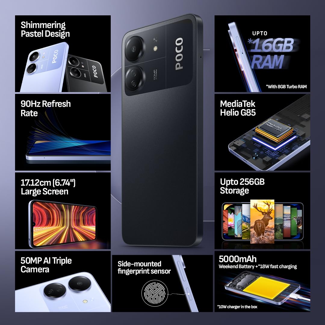 Poco C65 4GB/128GB Black / Blue / Green