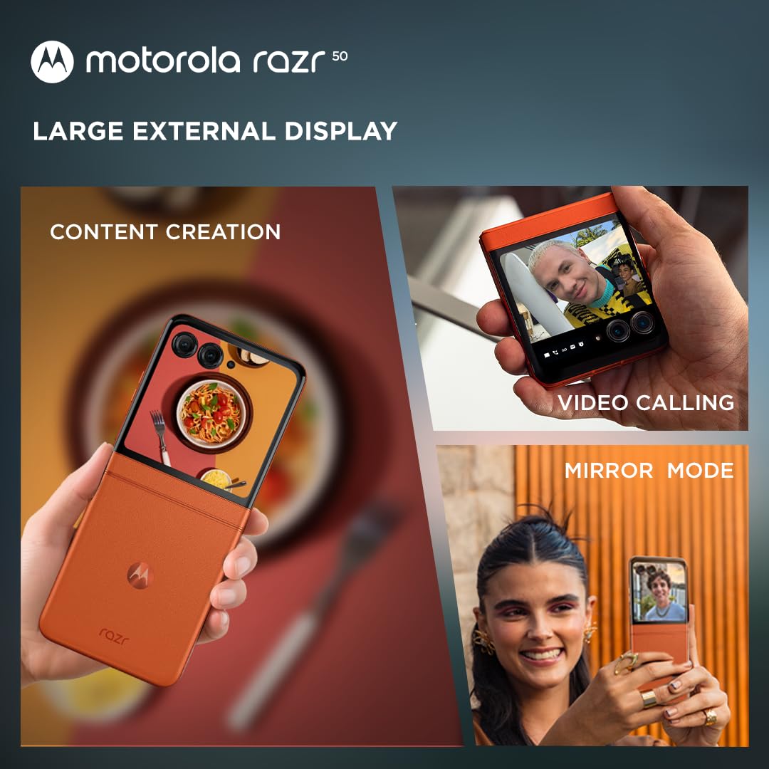 Motorola Moto Razr 50 8GB/256GB Spritz Orange / Koala Grey / Beach Sand