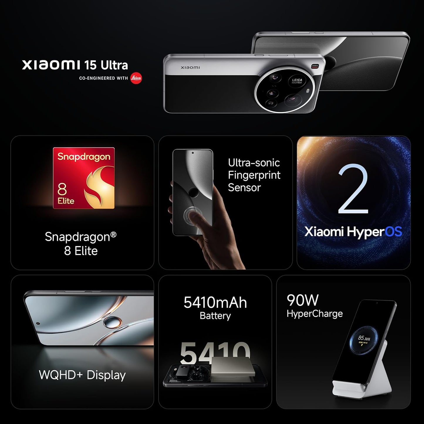 Xiaomi 15 Ultra 16GB/512GB Silver Chrome
