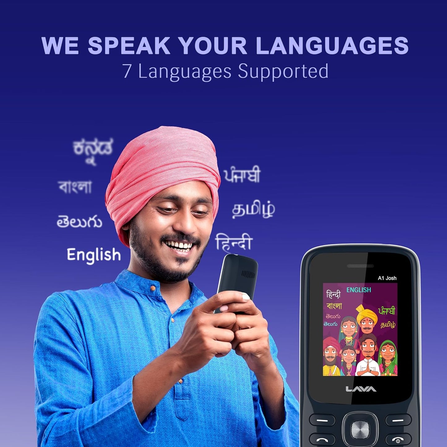 Lava A1 Josh Bol 2024 Blue Silver