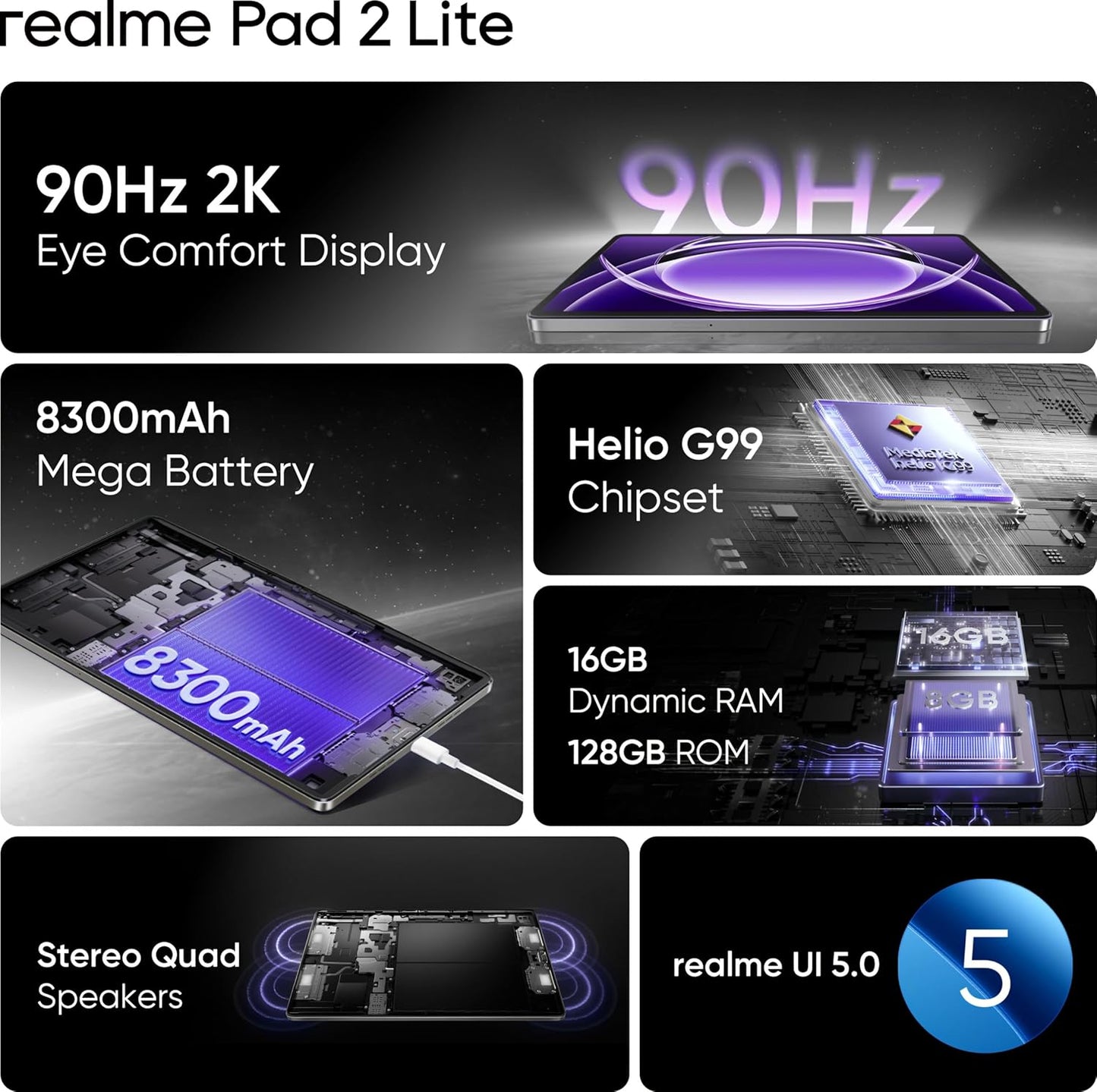 realme Pad 2 Lite LTE 8GB/128GB Space Grey
