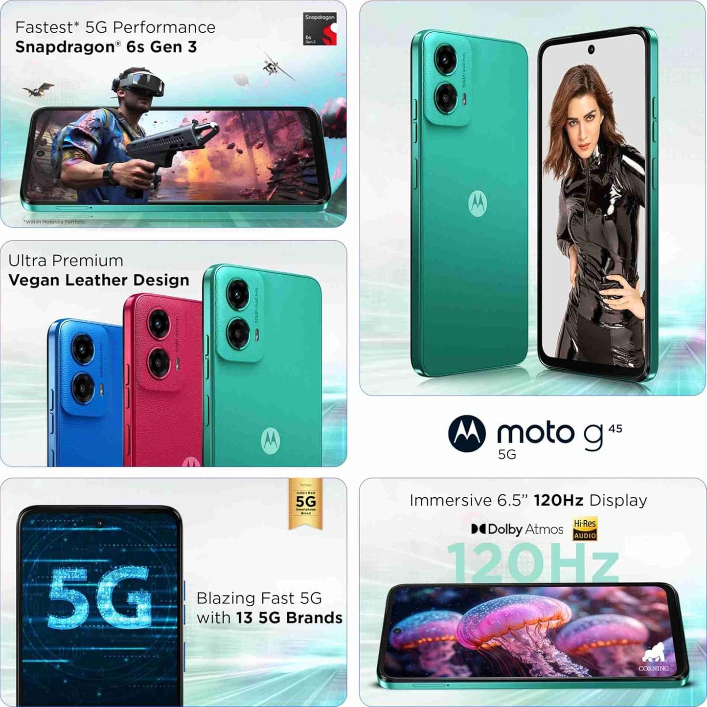 Motorola Moto G45 5G 4GB/128GB Brillant Green