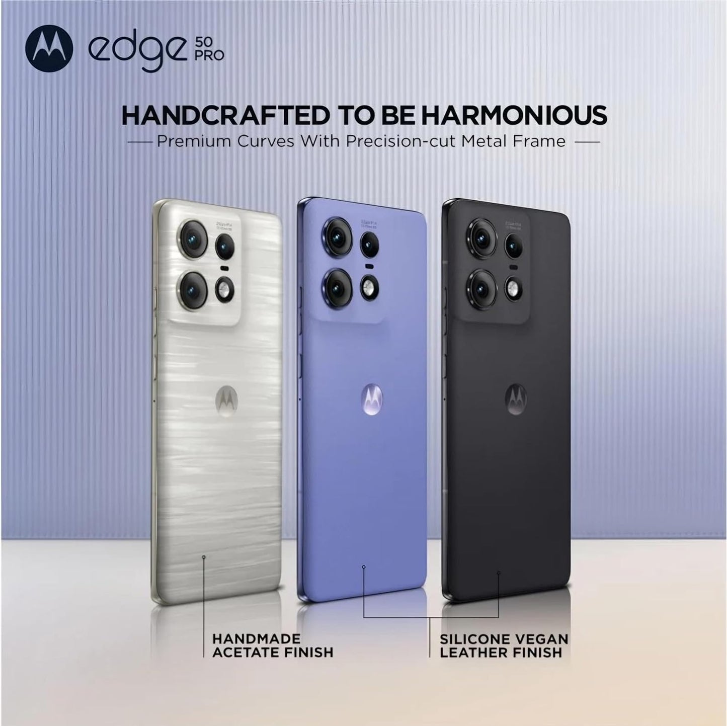 Motorola Moto edge 50 Pro 12GB/256GB Black / Luxe Lavender / Vanilla Cream