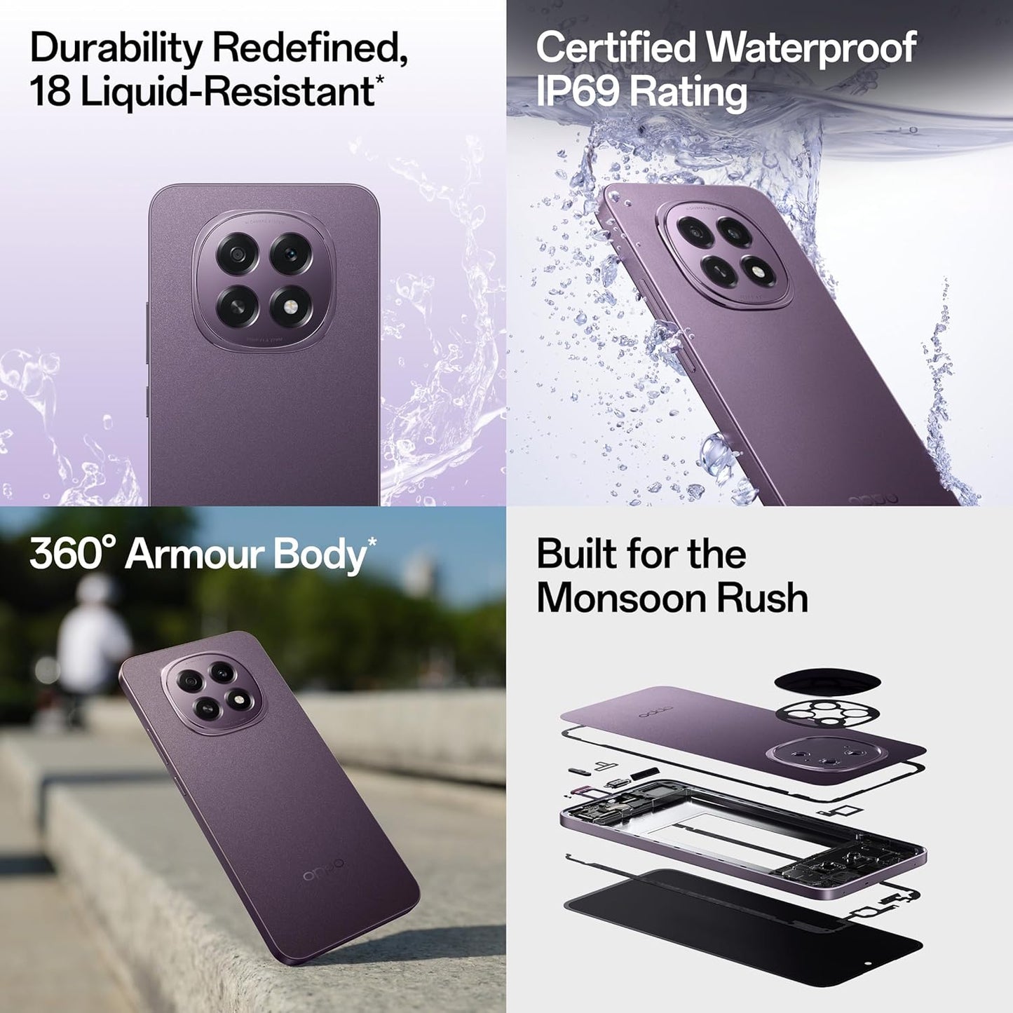 Oppo F29 5G 8GB/128GB Solid Purple / Glacier Blue