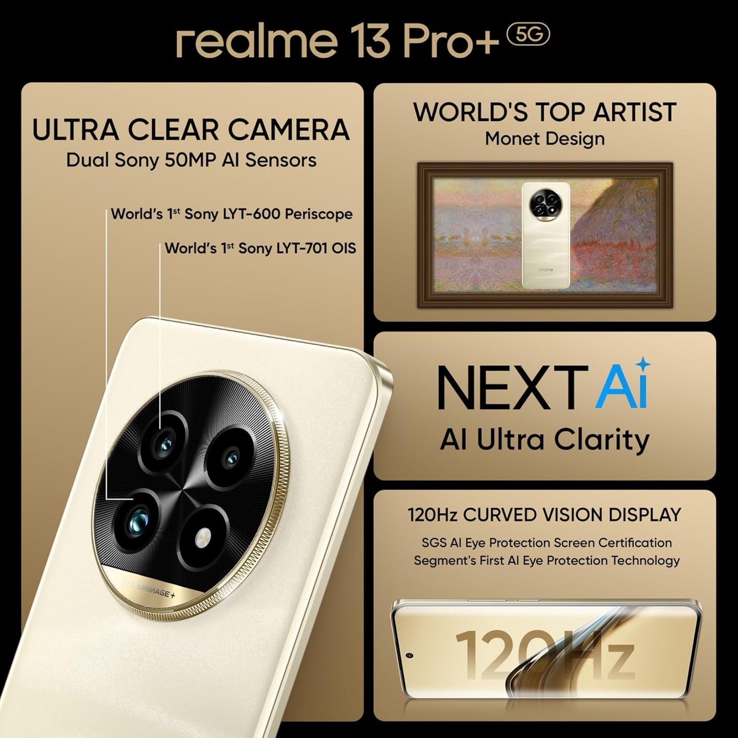 realme 13 pro Plus 5G 8GB/256GB Mont Gold
