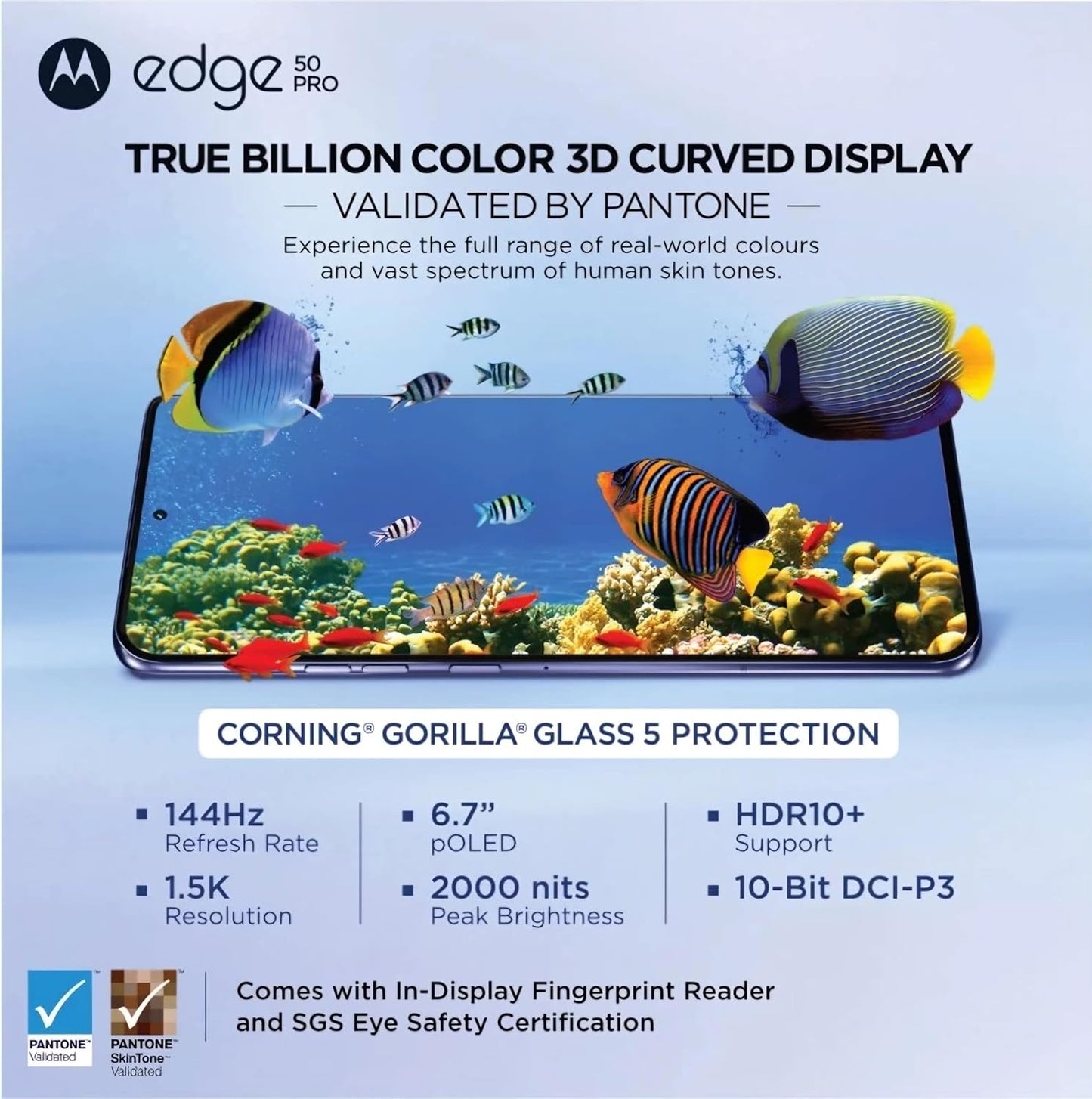 Motorola Moto edge 50 Pro 8GB/256GB Luxe Lavender / Black / Vanilla Cream