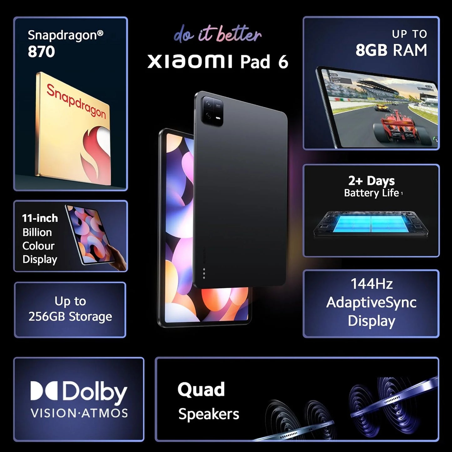 Xiaomi Pad 6 8GB/256GB Mist Blue