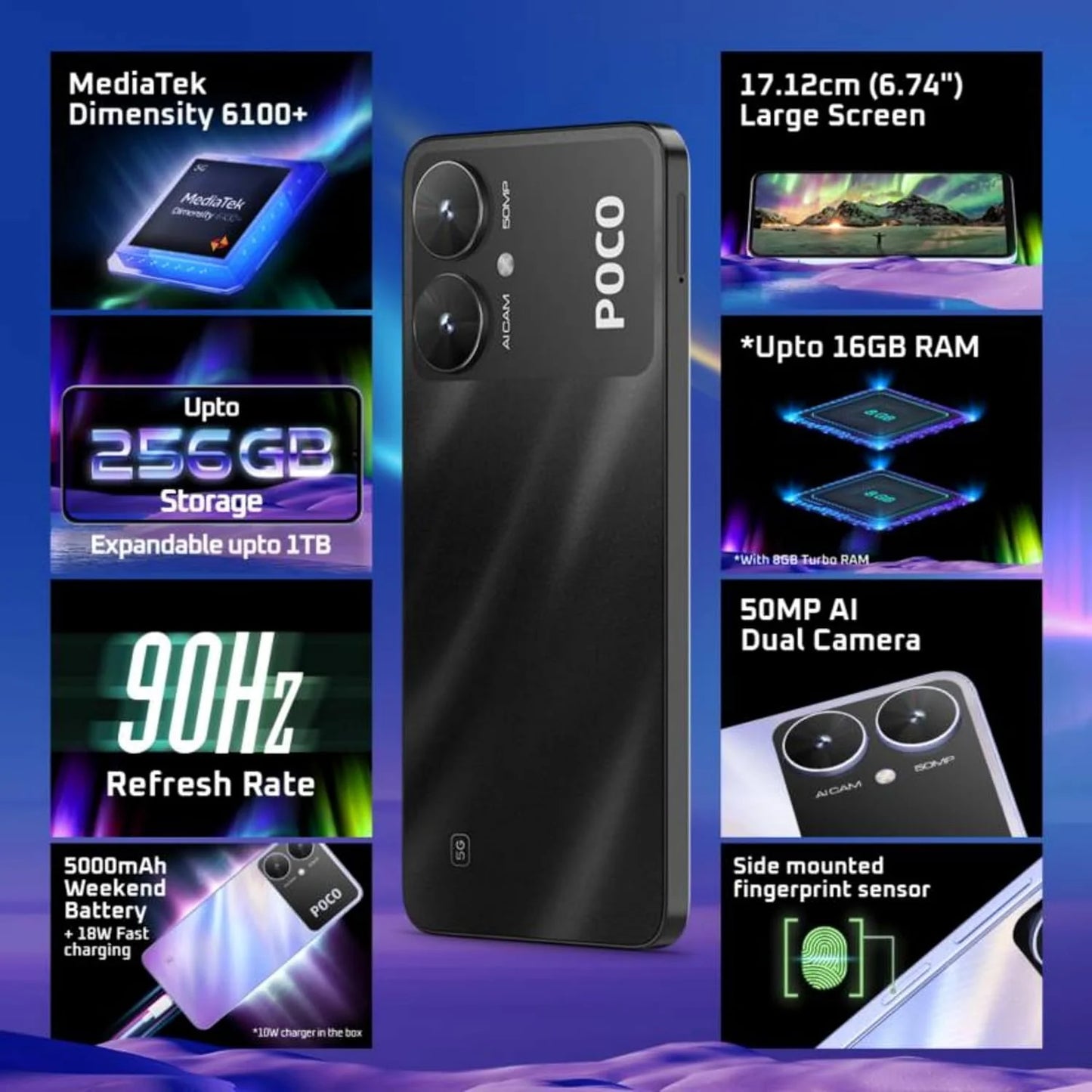 Poco M6 5G 4GB/64GB Black