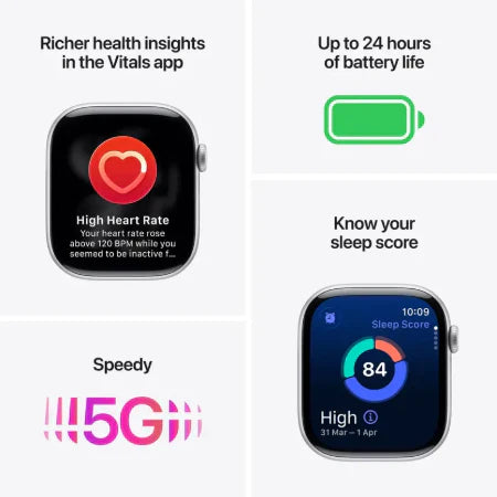 Apple Watch Series 11 GPS + Cellular 46mm Natural Titanium,Natural / Slate Titanium, Slate / Gold Titanium Case with Gold Milanese Loop- S/M & M/L
