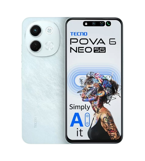 Tecno Pova 6 neo 5G 6GB/128GB Midnight Shadow / Aurora Cloud / Azure Sky