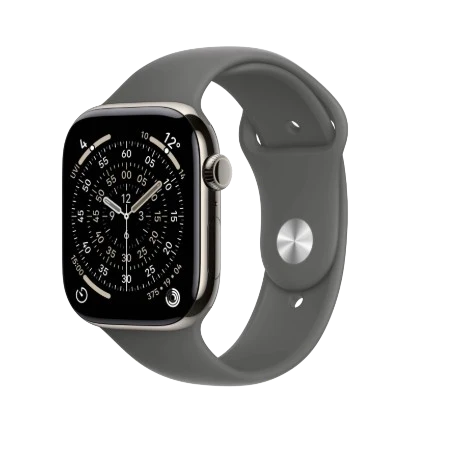 Apple Watch Series 11 GPS + Cellular 46mm Natural, Stone Grey / Slate, Black / Gold, Light Blush Titanium Case with Sport Band - S/M & M/L