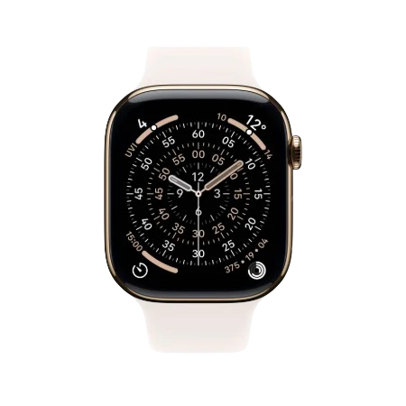Apple Watch Series 11 GPS + Cellular 46mm Natural, Stone Grey / Slate, Black / Gold, Light Blush Titanium Case with Sport Band - S/M & M/L