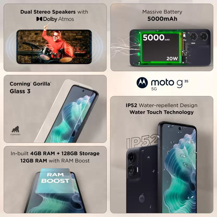 Motorola Moto G35 5G 4GB/128GB Midnight Black
