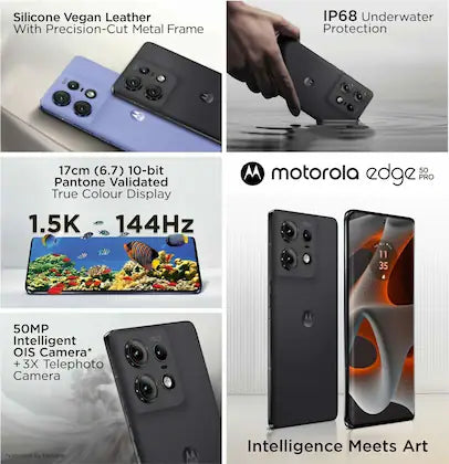 Motorola Moto edge 50 Pro 12GB/256GB Black / Luxe Lavender / Vanilla Cream