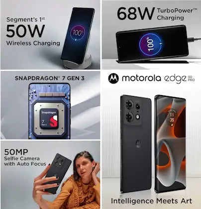 Motorola Moto edge 50 Pro 12GB/256GB Black / Luxe Lavender / Vanilla Cream