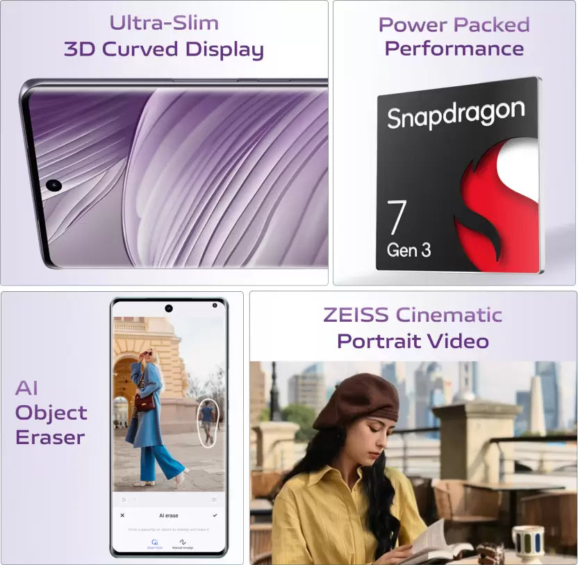 Vivo V40 8GB/256GB lotus Purple / Ganges Blue