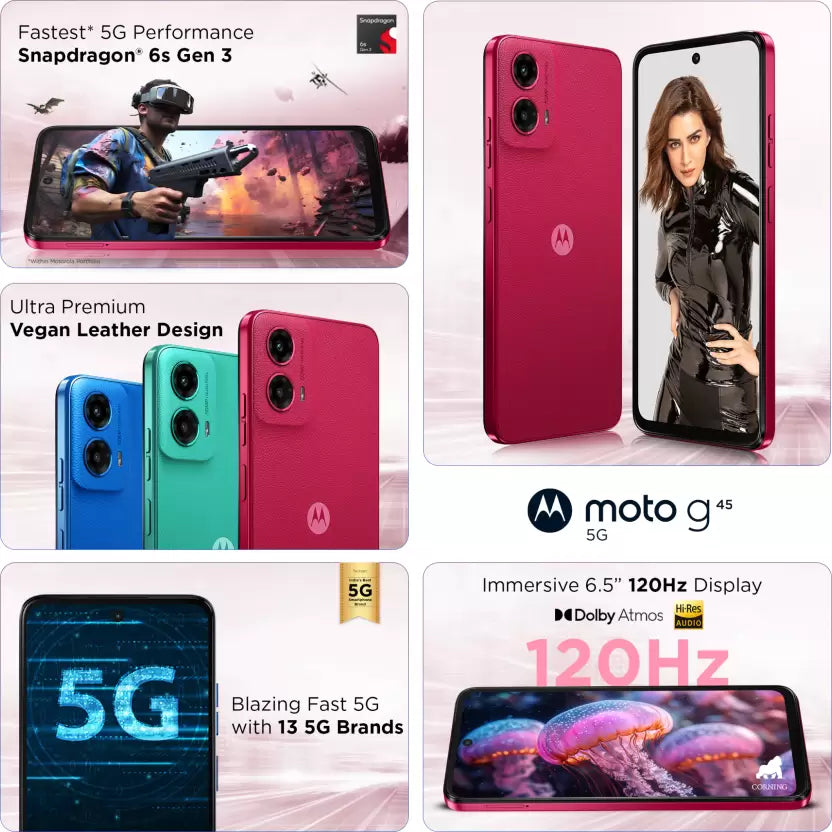 Motorola Moto G45 5G 8GB/128GB Viva Magenta / Brilliant Blue