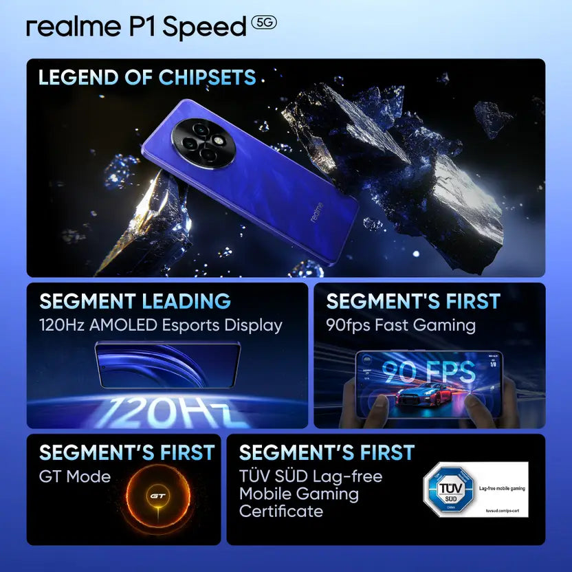 realme P1 Speed 5G 8GB/128GB Brushed Blue