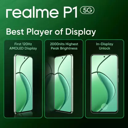 realme P1 5G 8GB/256GB Peacock Green