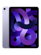 Image of the Apple iPad Air in elegant Purple color, showcasing its stylish and vibrant design. The tablet is displayed at an angle, highlighting its glossy finish and the iconic Apple logo on the back.