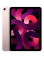 Image of the Apple iPad Air in vibrant Pink color, showcasing its stylish and playful design. The tablet is displayed at an angle, highlighting its glossy finish and the iconic Apple logo on the back