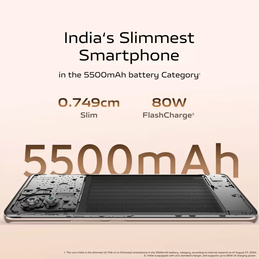 Vivo V40E 8GB/256GB Mint Green / Royal Bronze