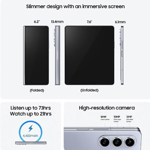 Samsung Galaxy Z Fold 5 12GB/256GB Icy Blue / Phantom Black / Crèam / Blue / Beige Cream / Gray / Ice Blue