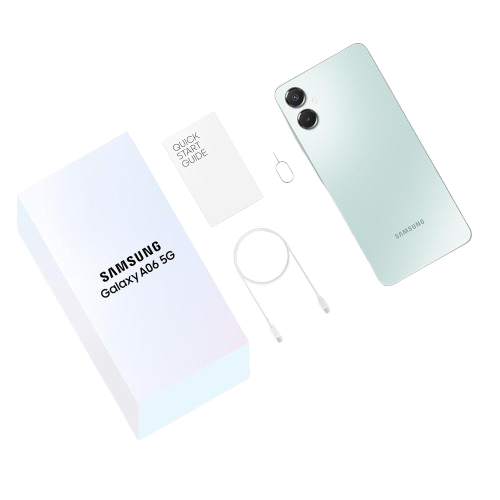 Samsung Galaxy A06 (4GB/64GB) Black, Light Gray & Light Green