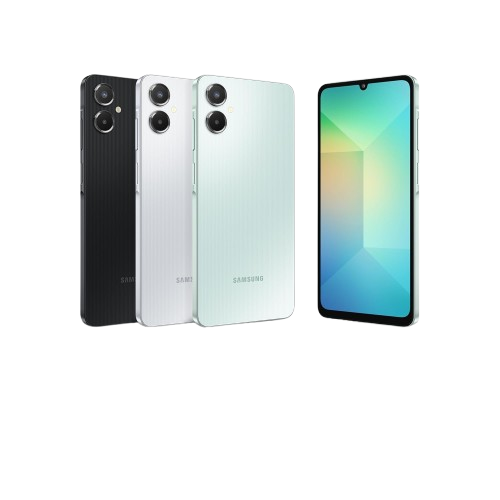 Samsung Galaxy A06 (4GB/64GB) Black, Light Gray & Light Green