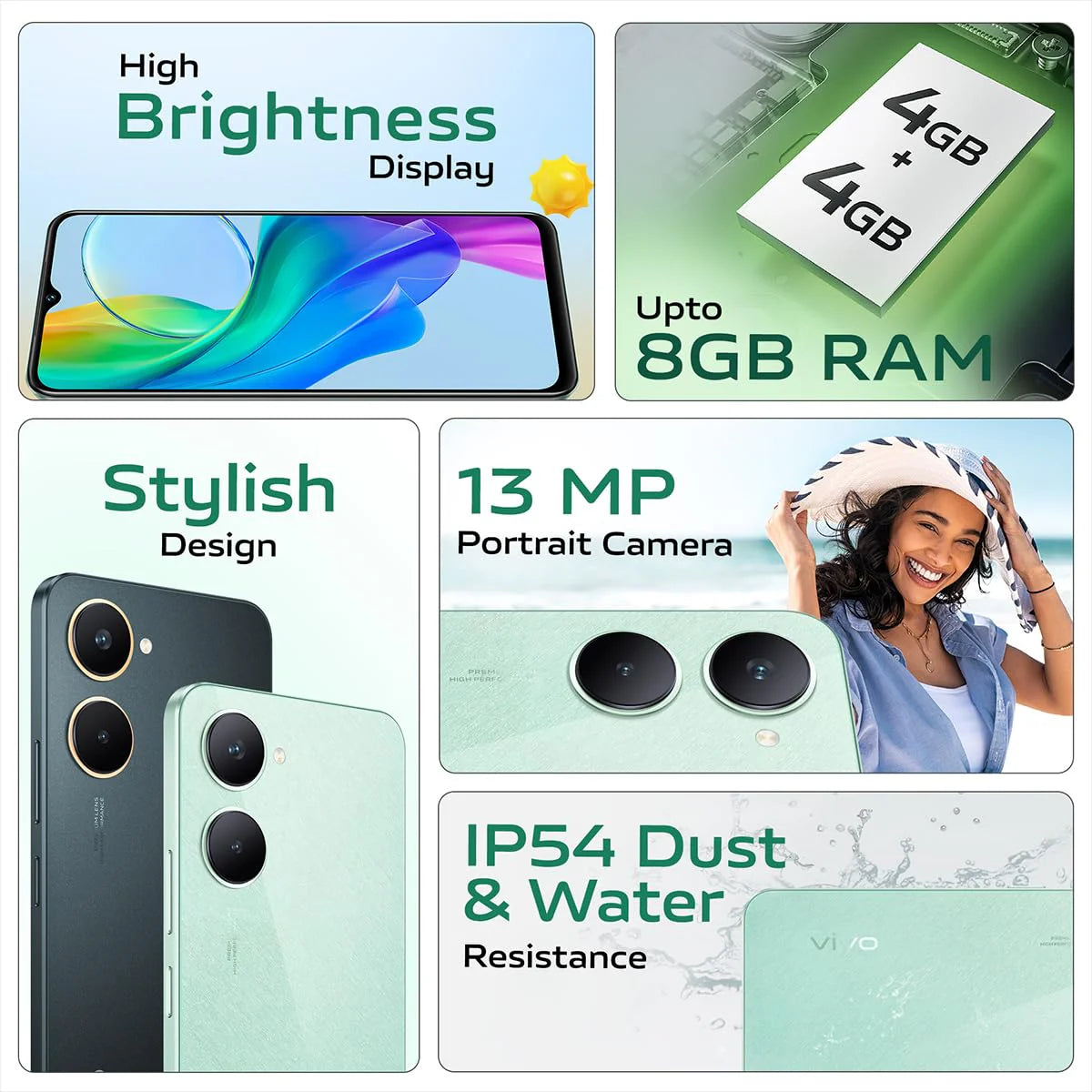 Vivo Y18 4GB/64GB Gem Green