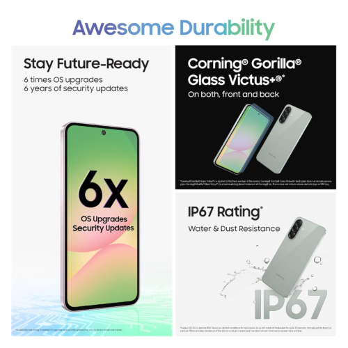 Samsung Galaxy A56 5G (12GB/256GB) – Premium Colors | 120Hz AMOLED | 50MP OIS Camera