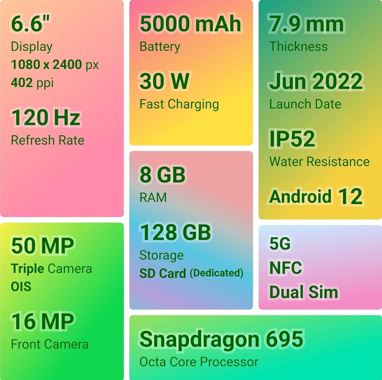 Motorola Moto G82 5G 8GB/128GB Meteorite Grey / White