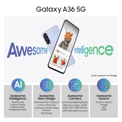 Samsung Galaxy A36 5G (12GB RAM, 256GB Storage)