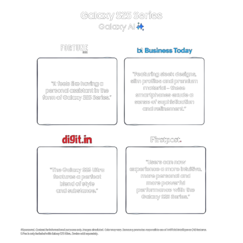 Samsung Galaxy S25 – 12GB/128GB | 12GB/256GB (Icy Blue, Silver Shadow, Mint, Blue Black)