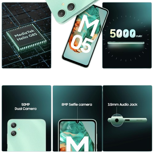 Samsung Galaxy M05 – Power-Packed for Everyday Use | Mint Green