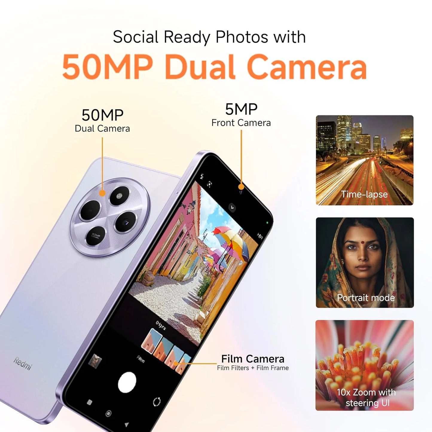 Xiaomi Redmi A4 5G 4GB/64GB Sparkle Purple / Starry Black