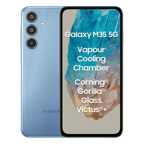 Samsung Galaxy M35 5G (8GB/256GB | Darkbreak Blue) – Super AMOLED Powerhouse