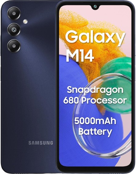 Samsung Galaxy M14 4G (4GB/64GB | Sapphire Blue) – Power Packed for Everyday Use