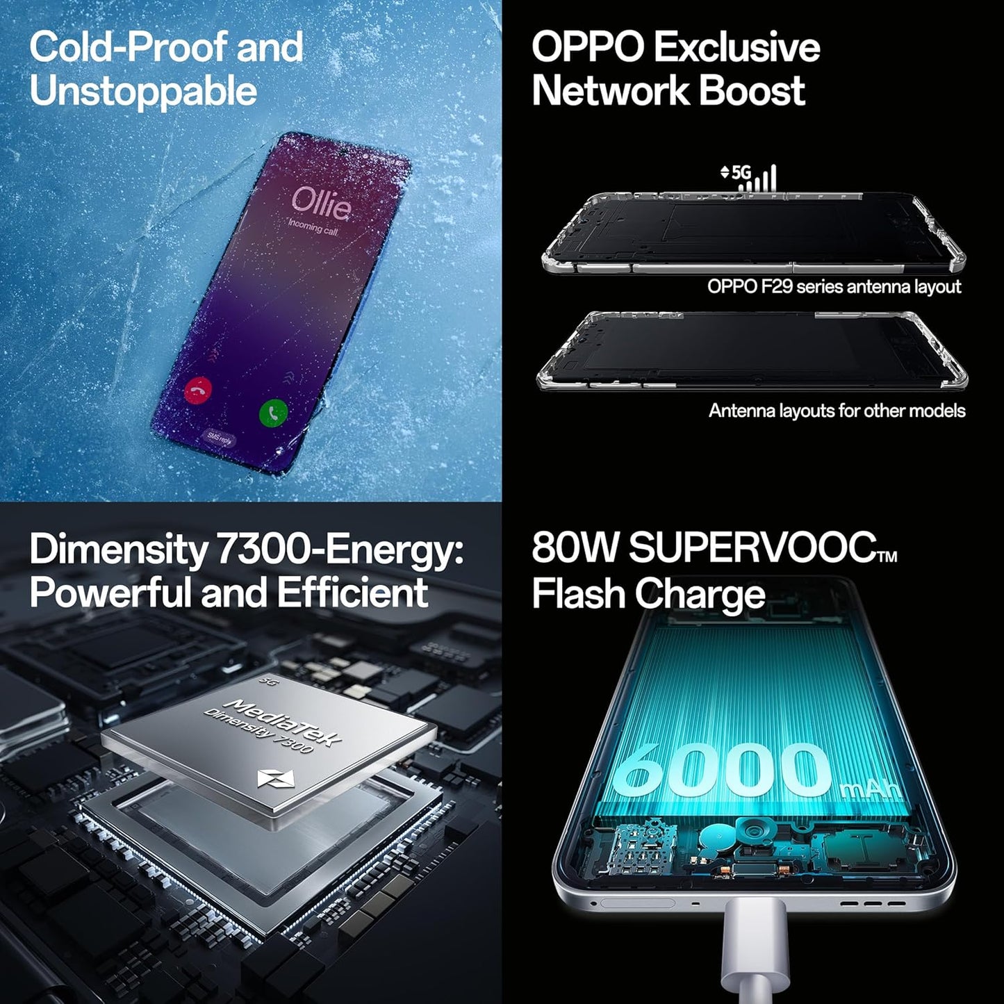 Oppo F29 Pro 5G 8GB/256GB Granite Black / Marble White