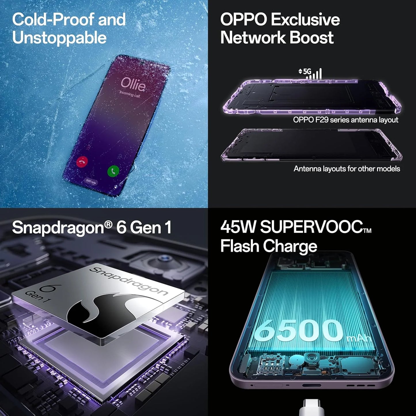 Oppo F29 5G 8GB/256GB Solid Purple / Glacier Blue