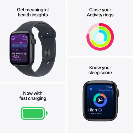 Apple Watch SE 3 GPS 40mm Starlight / Midnight Aluminium Case with Starlight / Midnight Sport Band - S/M / M/L