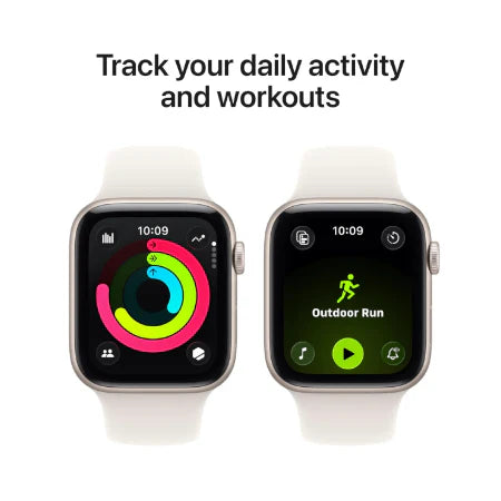 Apple Watch SE 3 GPS + Cellular 40mm Starlight / Midnight Aluminium Case with Starlight / Midnight Sport Band - S/M / M/L